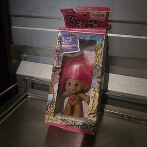Vintage NOS Red Wishing Gem TREASURE TROLL